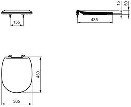 Ideal Standard Connect Záchodová doska ultra flat softclose E772401 - galéria #2