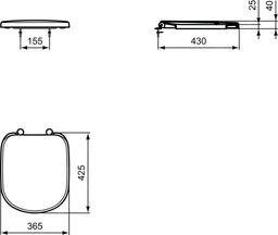 Ideal Standard Záchodová doska Tempo T679201 - galéria #2