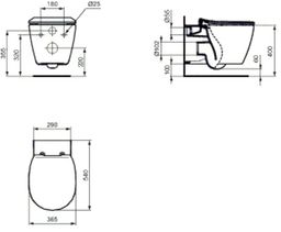 Ideal Standard Connect Závesná toaleta s technológiou AquaBlade E047901 - galéria #1