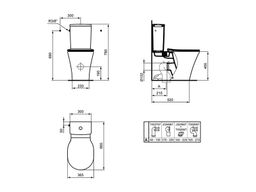 Ideal Standard WC misa Connect Air s technológiou Aquablade, E013701 - galéria #2