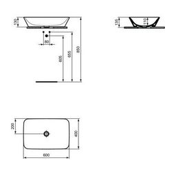Ideal Standard Connect Umývadlo 60x40 cm E034801 - galéria #1