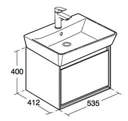 Ideal Standard Connect Air Skrinka pod umývadlo Cube 60 cm, 53x41x40 cm E0846B2 - galéria #3