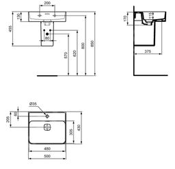 Ideal Standard Strada II Umývadlo 50 cm T292801 - galéria #1
