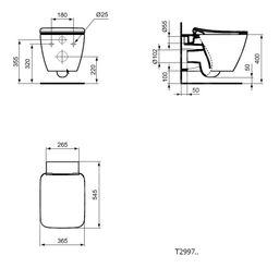 Ideal Standard Závesné WC Strada II AquaBlade T299701 - galéria #1