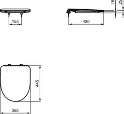 Ideal Standard i.Life A Záchodová doska Uni T467501 - galéria #4