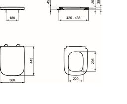 Ideal Standard i.Life B obal na Záchodová doska, softclose, biely T468301 - galéria #3
