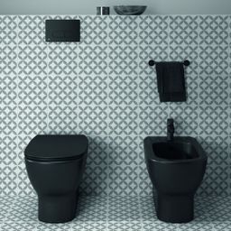 Ideal Standard Stojaté WC Tesi so sedadlom SoftClose a Aquablade, matná čierna T3536V3 - galéria #2
