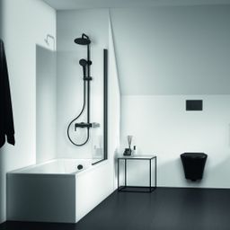 Ideal Standard Connect 2 Kúpeľňová zástena 80 x 140 cm, čierna matná T9923V3 - galéria #2