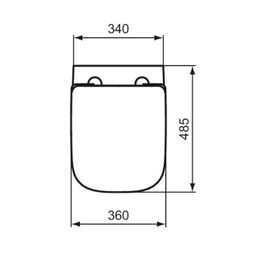 Ideal Standard i.Life S obal na Záchodová doska, biely T473601 - galéria #4