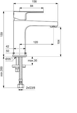 Ideal Standard Cerafine D Umývadlová batéria, chróm BC553AA - galéria #3