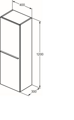 Ideal Standard i.Life Nástenná skrinka 120 cm, béžová matná T5261NH - galéria #2