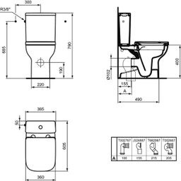 Ideal Standard i.Life S WC nádržka 4,5/3l s bočným plnením, biela T499801 - galéria #3