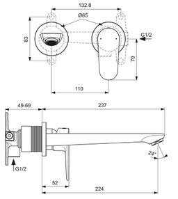 Ideal Standard Cerafine O Umývadlová batéria, chróm BD133AA - galéria #3