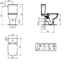 Ideal Standard i.Life A Kombinovaná nádržka na WC 4,5/3 bočné plnenie, biela T524701 - galéria #4