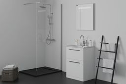 Ideal Standard i.Life Sprchová vanička liata 100 x 80 cm, hranatá čierna T5223FV - galéria #2