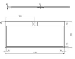 Ideal Standard i.Life Sprchová vanička 200 x 90 cm, biela matná T5243FR - galéria #3