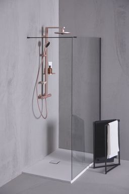 Ideal Standard ALU+ Sprchový systém Ceratherm s nástennou termostatickou batériou, rosé BD583RO - galéria #4