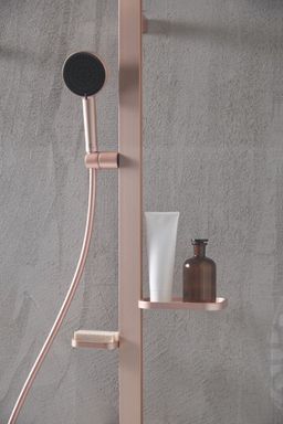 Ideal Standard ALU+ Sprchový systém Ceratherm s nástennou termostatickou batériou, rosé BD583RO - galéria #6
