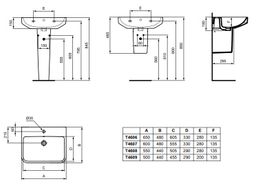 Ideal Standard i.life B Umývadlo 55 cm, biele T4608HY - galéria #8