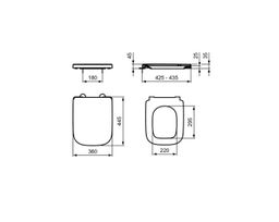 Ideal Standard i.life B Záchodová doska Softclose, biele T4683HY - galéria #4