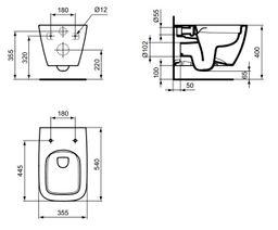 Ideal Standard i.life B WC Rimless, biela, SmartGuard T4614HY - galéria #7