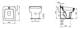 Ideal Standard Brenta Stojatá výlevka, biela T530401 - galéria #4
