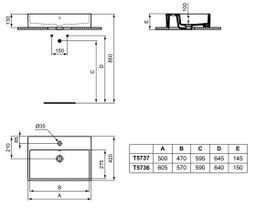 Ideal Standard l.Life B Umývadlo 50x42 cm, biele T573701 - galéria #4