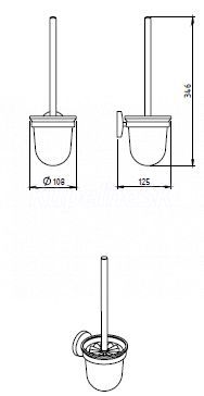 Novaservis WC kefa, chróm 6133,0 - galéria #2
