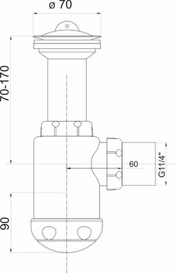 Novaservis Sifón drezu 6/4" 40 441,P - galéria #1