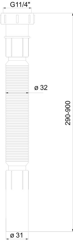 Novaservis Flexi prípojka drezu 6/4" x 40 446,P - galéria #1