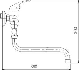 Novaservis Metalia 55 Vaňová batéria, nástenná 150 mm, kompletná 55071,0 - galéria #1