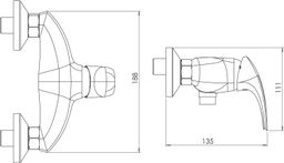 Novaservis Metalia 57 Sprchová batéria, chróm 57060/1,0 - galéria #3