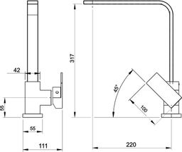 Novaservis Umývadlová batéria Edge, chróm 36713,0 - galéria #2