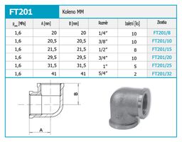 Novaservis Koleno MM 5/4" FT201/40 - galéria #1