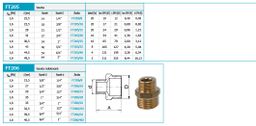 Novaservis Redukovaná vsuvka 1 "x1/3" FT206/252 - galéria #1