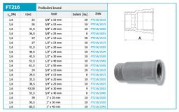 Novaservis Kované predĺženie 1 "x51 FT216/2550 - galéria #1