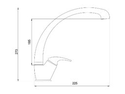 Novaservis Metalia ECO+ Drezová batéria, chróm 57014,0E - galéria #1