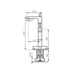 Novaservis Voľne stojaca vaňová batéria, chróm BFI11F - galéria #1