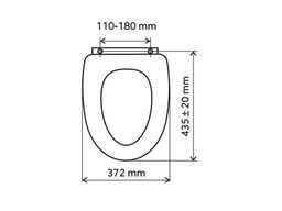 Novaservis Záchodová doska, MDF s potlačou, tmavosivý betón WC/SOFTSTONE2 - galéria #1