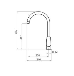 Novaservis Titania Pure Drezová batéria, chróm 90313,0 - galéria #1