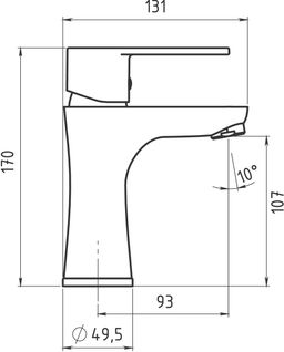 Novasrvis Titania Fresh Umyvadlová batéria na studenú vodu, chróm 96005/1,0 - galéria #1