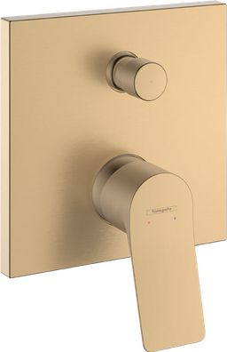 Hansgrohe Vivenis Páková vaňová batéria pod omietku, s bezpečnostnou kombináciou, kartáčovaný bronz 75416140