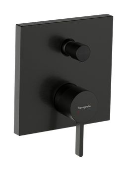 Hansgrohe Finoris Vaňová batéria pod omietku s prepínačom, kartáčovaný čierny chróm 76416340