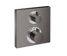 Hansgrohe Ecostat Termostat pre 2 spotrebiče, brúsený čierny chróm 15714340