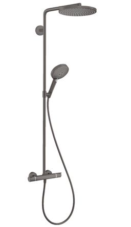Hansgrohe Raindance Select S Sprchový systém s termostatom, kartáčovaný čierny chróm 27633340
