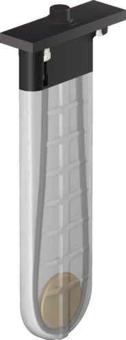 Hansgrohe sBox - Súprava hornej časti vane pre ručnú sprchu, matná čierna 28010670