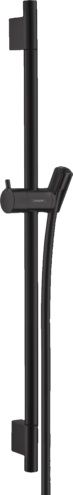 Hansgrohe Unica S Puro Sprchová tyč 650 mm so sprchovou hadicou, matná čierna 28632670