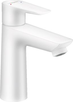 Hansgrohe Talis E Páková umývadlová batéria s výtokom a vyťahovacou rukoväťou, matná biela, 71710700