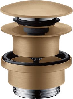 Hansgrohe Umyvadlová výpust click-clack, kartáčovaný bronz 50100140
