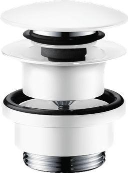 Hansgrohe Umyvadlová výpust click-clack, matná bílá 50100700